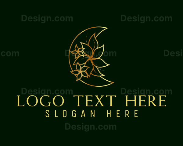 Luxury Ornamental Moon Logo