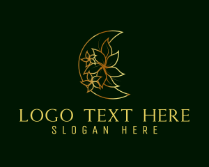 Luxury Ornamental Moon logo