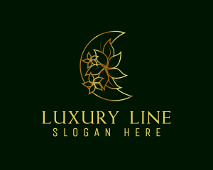 Luxury Ornamental Moon logo design