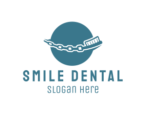 Dental Braces Toothbrush logo