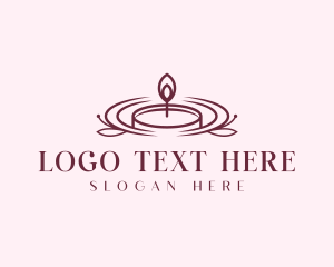 Wellness Spa Candle logo design