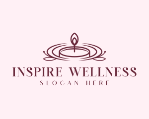 Wellness Spa Candle logo design