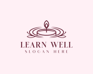 Wellness Spa Candle logo design