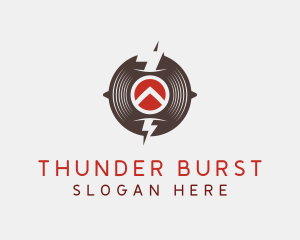 Thunder Music Record logo design