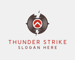 Thunder Music Record logo design