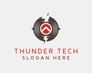 Thunder Music Record logo design