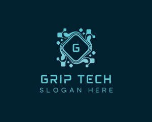 Cyber Software App logo design