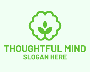 Green Sprout Brain logo design