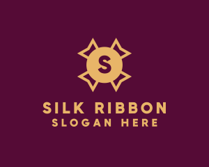 Star Sun Ribbon logo design