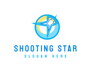 Star Moon Planet logo design