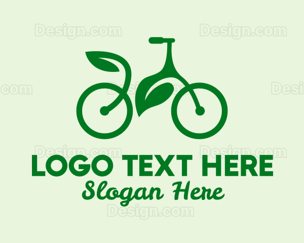 Green Eco Bicycle Logo