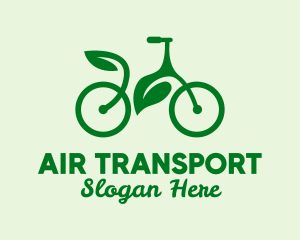 Green Eco Bicycle logo design