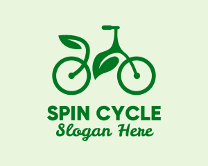 Green Eco Bicycle logo design