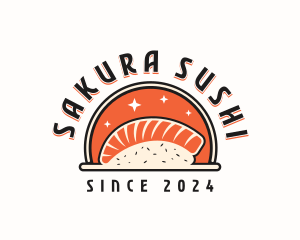 Fish Sushi Restaurant logo design