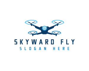 Drone Flying Aviation logo