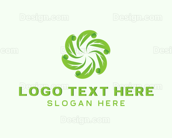 Natural Organic Herb Leaf Logo