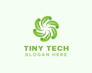 Natural Organic Herb Leaf logo design