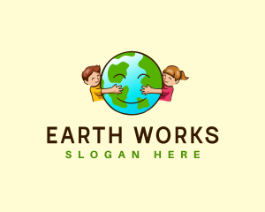 Children Earth Charity logo design