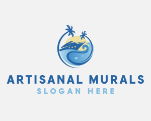 Travel Yacht Tourism logo design