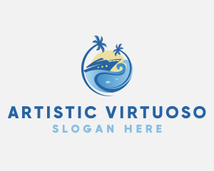 Travel Yacht Tourism logo design