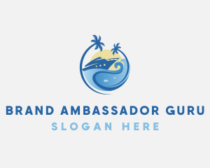 Travel Yacht Tourism logo design