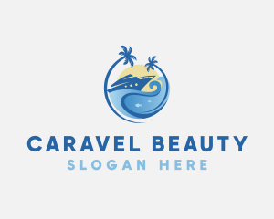 Travel Yacht Tourism logo design