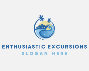 Travel Yacht Tourism logo design