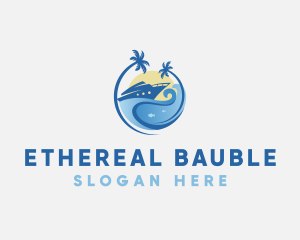 Travel Yacht Tourism logo design