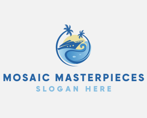 Travel Yacht Tourism logo design