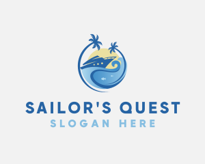 Travel Yacht Tourism logo design