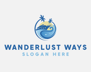 Travel Yacht Tourism logo design