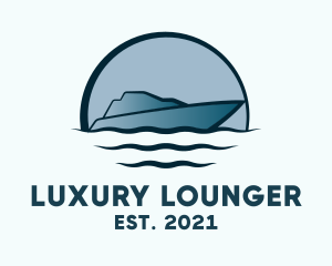 Luxury Boat Yacht Sailing logo design