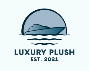 Luxury Boat Yacht Sailing logo design