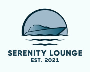 Luxury Boat Yacht Sailing logo design