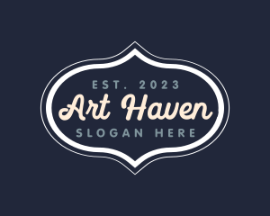 Retro Cursive Business Logo