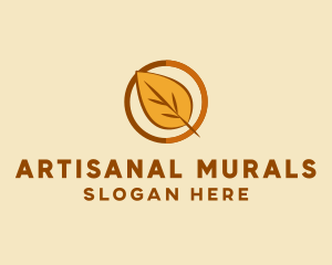 Natural Autumn Leaf logo design