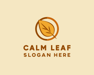 Natural Autumn Leaf logo design