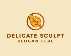 Natural Autumn Leaf logo design