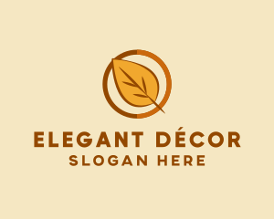 Natural Autumn Leaf logo design