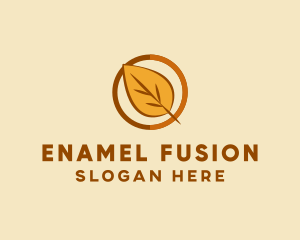 Natural Autumn Leaf logo design