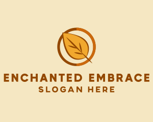 Natural Autumn Leaf logo design