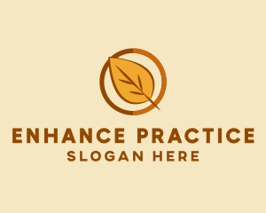 Natural Autumn Leaf logo design