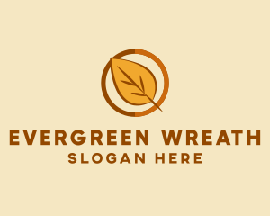 Natural Autumn Leaf logo design