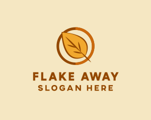 Natural Autumn Leaf logo design