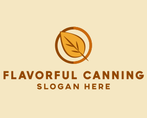 Natural Autumn Leaf logo design