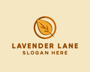 Natural Autumn Leaf logo design