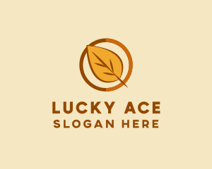 Natural Autumn Leaf logo design