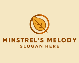 Natural Autumn Leaf logo design