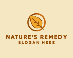 Natural Autumn Leaf logo design