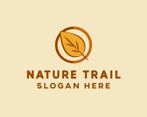 Natural Autumn Leaf logo design